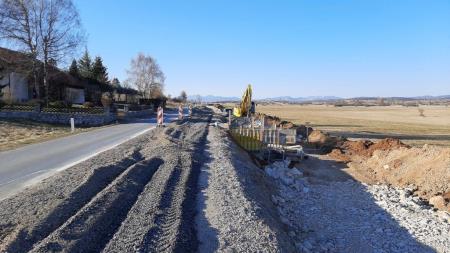 Pivka - Parje izgradnja kolesarske steze (7)